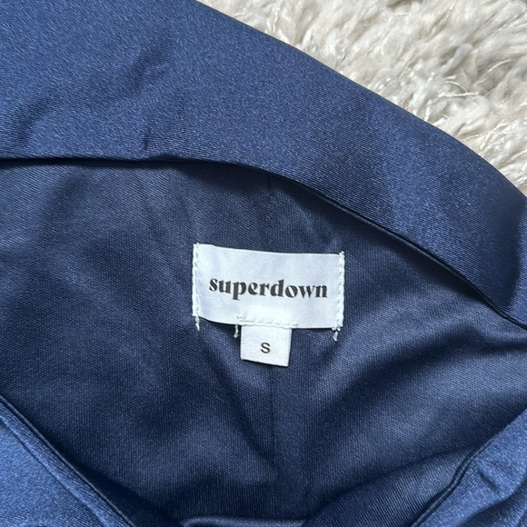 Superdown Erika Cut Out Dress in Navy S - Picture 4 of 5